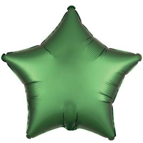 Emerald Satin Luxe Star Balloon - 18" Foil