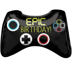 Epic Party Game Controller Birthday Supershape Balloon - (28" x 18")