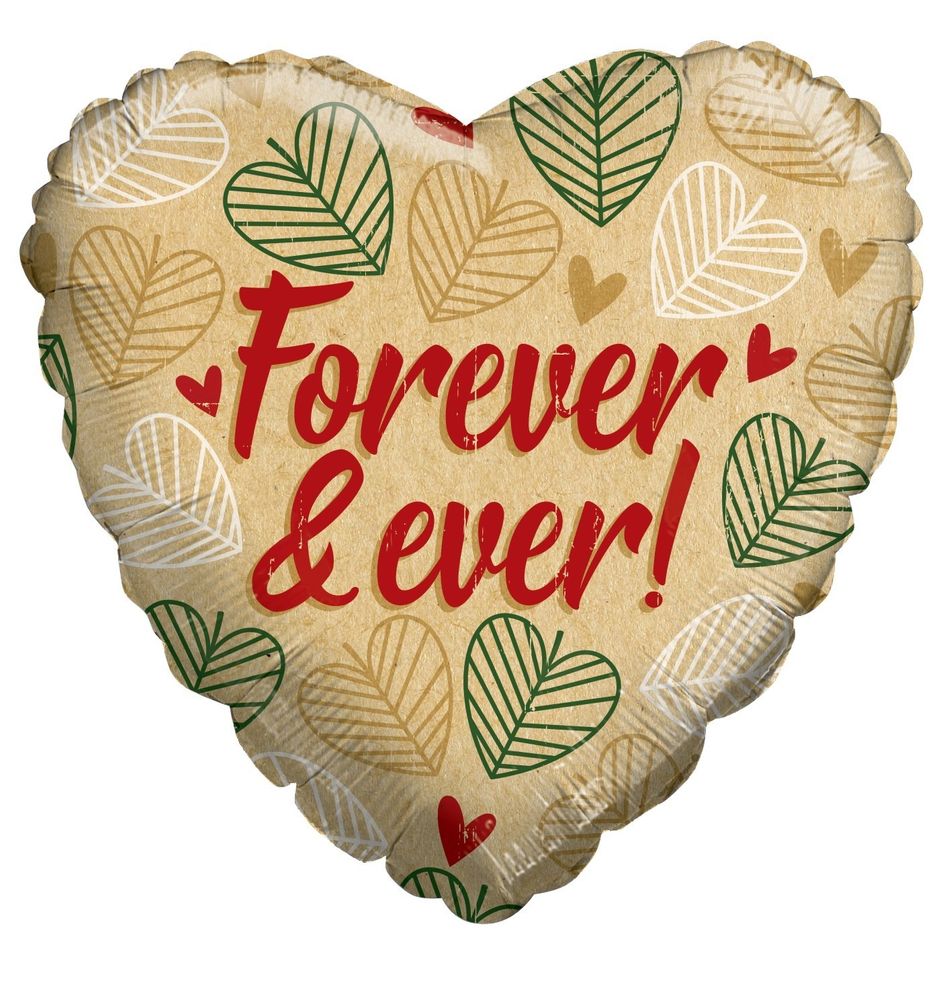 Forever and Ever Leaves Eco Balloon - 18" Foil