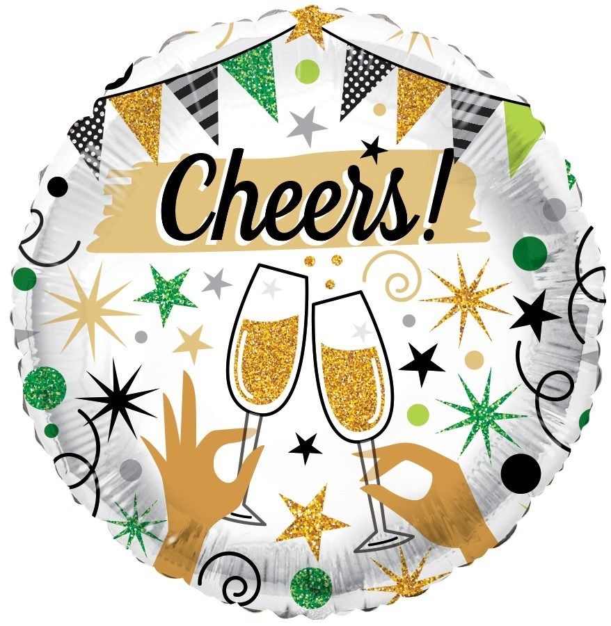 Cheers Glasses Eco balloon - 18" Foil