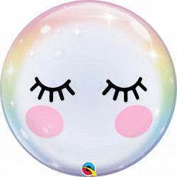 Eyelashes Single Bubble Balloon - 22" Bubble