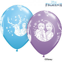 FROZEN 2 Pale Blue & Spring Lilac Balloons - 11" Latex (25ct)