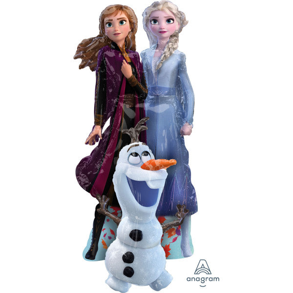 Frozen 2, Anna, Elsa & Olaf Airwalker Balloon - Foil (27" x 58")