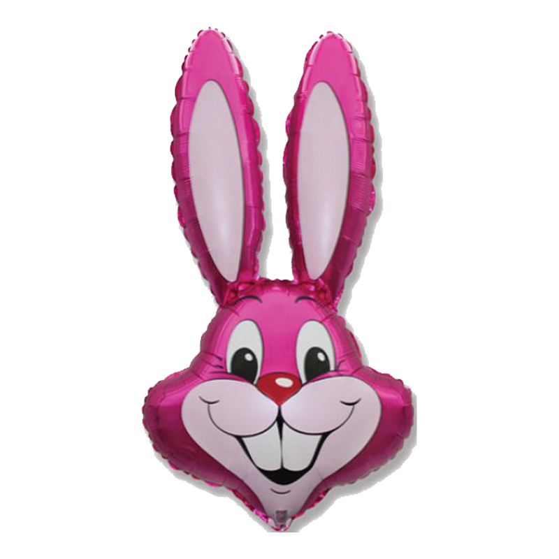 Fuchsia Rabbit Mini Shape Air-Filled Balloon – Foil 14"