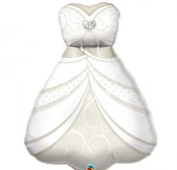 Bride's Wedding Dress Supershape - 38" Foil
