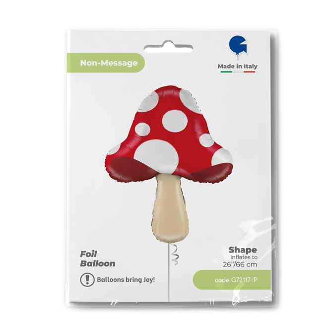 Mushroom Supershape Balloon - 26″/66cm Foil