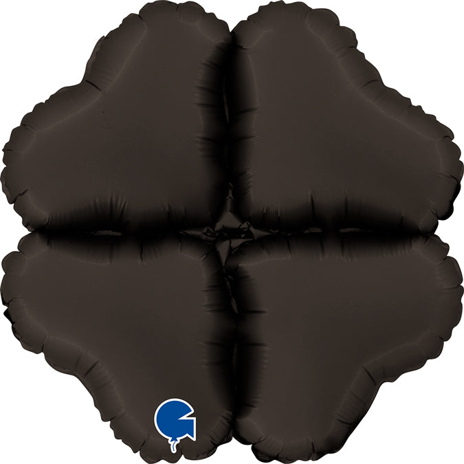 Satin Fumé Black Base Hearts Mini - 12" - Air Fill Only
