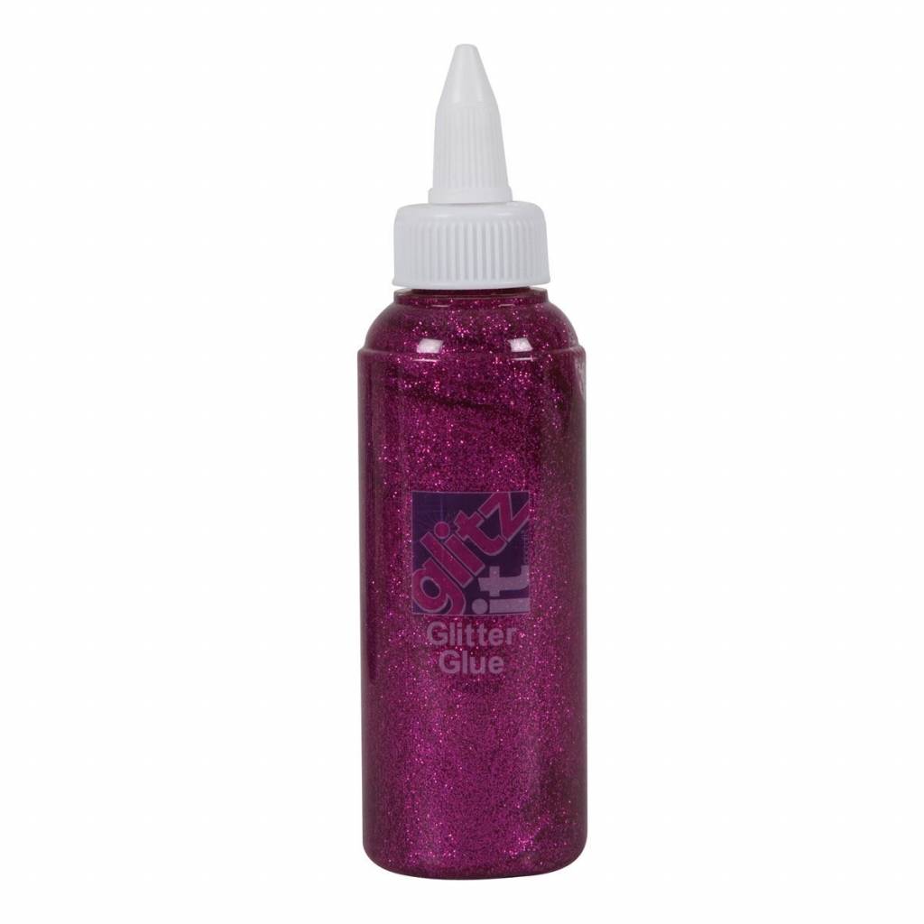 Glitz It Glitter Glue Fuchsia (120ml)