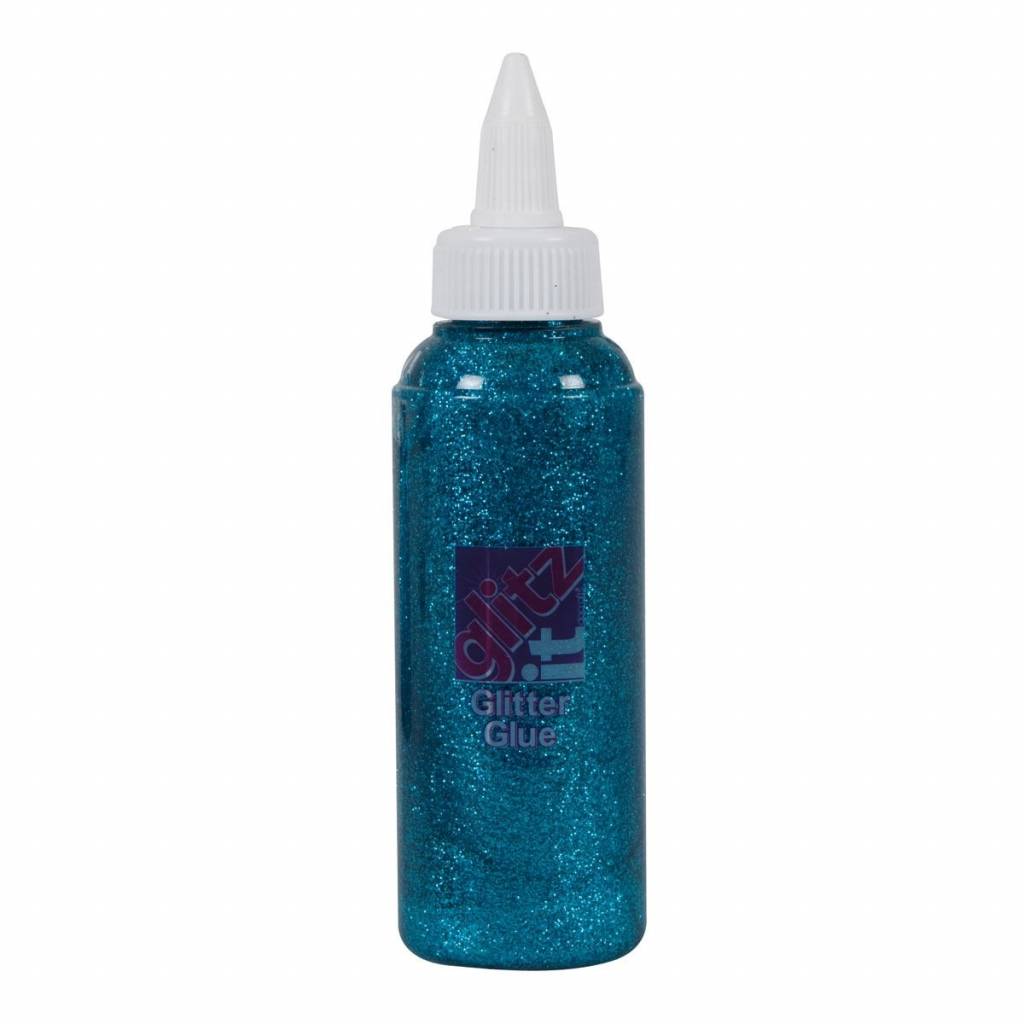 Glitz It Glitter Glue Sky Blue (120ml)