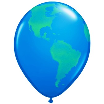 Globe Balloons - 11" Latex (25ct)