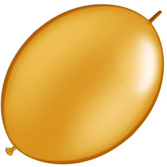 Gold Metallic QuickLink Balloons - 12" Latex (50ct)