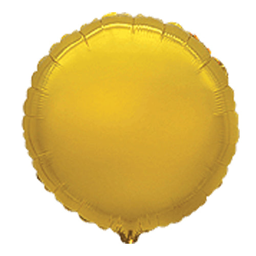 Gold Metallic Round Balloons - 30" Foil