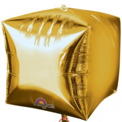 Gold Cubez Balloon - (3ct)