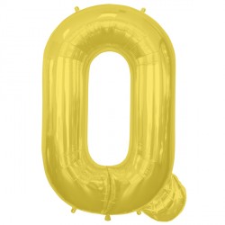 Gold Letter 'Q' Balloon - 16" Foil