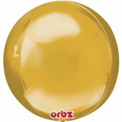 Gold Orbz Balloons - (15" x 16") (3ct)
