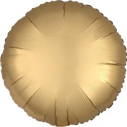 Gold Satin Luxe Round Balloon - 18" Foil