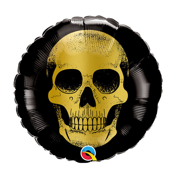 GOLDEN SKELETON Halloween Foil Balloons - mini foil 9"