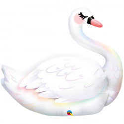 Graceful Swan Supershape Balloon - 35" Foil EOL
