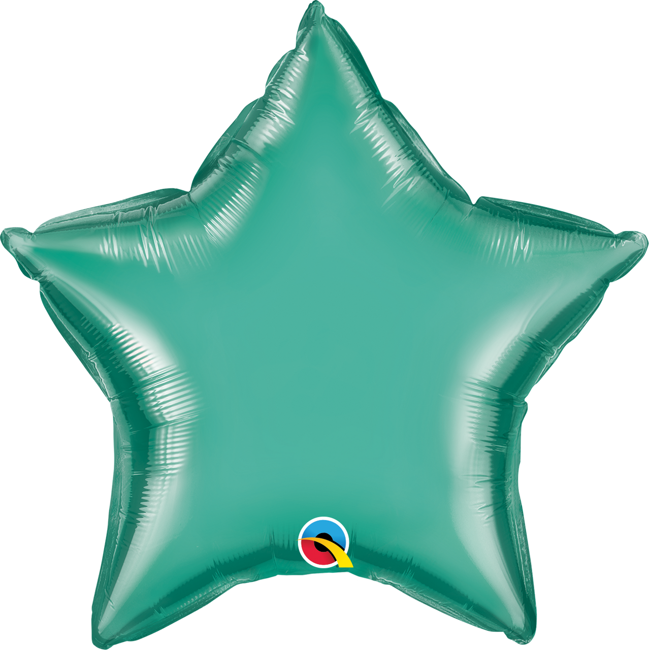 Green Chrome Star Balloon - 20" Foil Packaged
