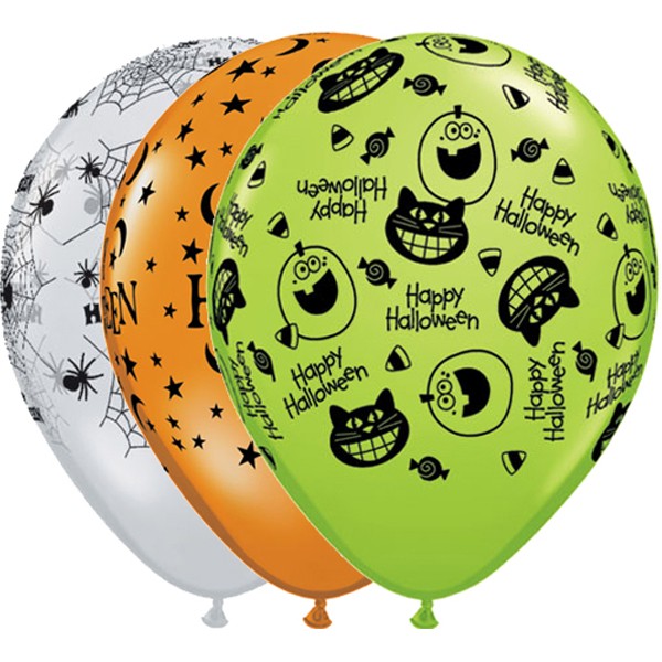 Halloween Assortment Balloons - 11" Latex (25ct)