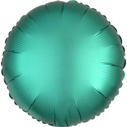 Jade Satin Luxe Round Balloon - 18" Foil