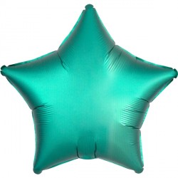 Jade Satin Luxe Star Balloon - 18" Foil