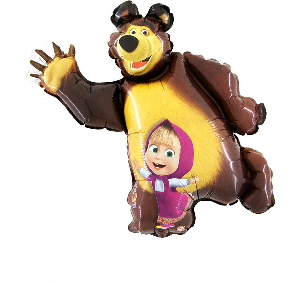 Masha and the Bear Supershape Balloon - Foil