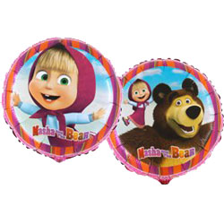 Masha and the Bear Balloon - 18" Foil