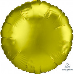 Satin Luxe Round Lemon Balloon - 18" Foil