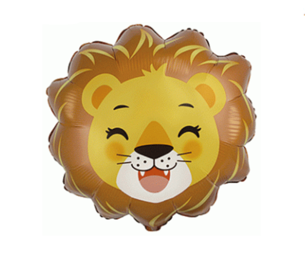 Mini Lion Head Balloon - 14" Foil