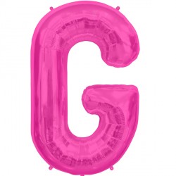 Magenta Letter 'G' Balloon - 16" Foil