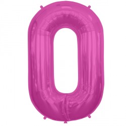 Magenta Letter 'O' Balloon - 16" Foil