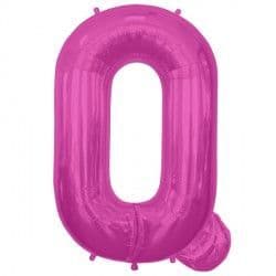 Magenta Letter 'Q' Balloon - 34" Foil