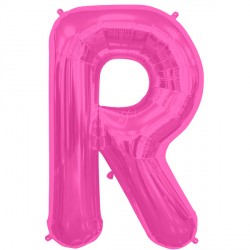 Magenta Letter 'R' Balloon - 16" Foil