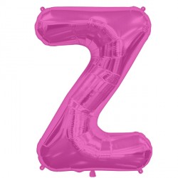 Magenta Letter 'Z' Balloon - 16" Foil