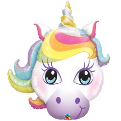 Magical Unicorn Head Supershape Balloon - 38" Foil