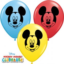Mickey Mouse Face Balloons - 5" Latex (100ct)
