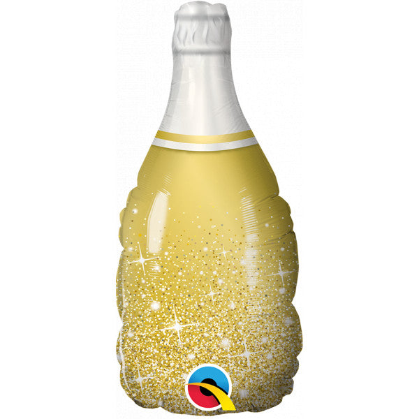 MINI GOLD BUBBLY WINE BOTTLE – Foil 14"