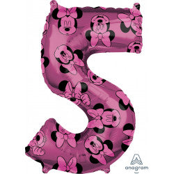 Minnie Mouse Forever No. "5" Balloon - (18" x 26") Foil