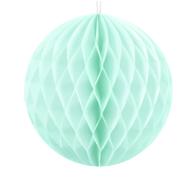 Light Mint Honeycomb Ball - 10cm (1ct)