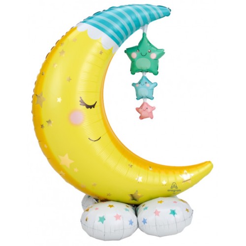Moon & Stars Airloonz Balloon - Foil