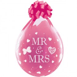 Diamond Clear Mr. & Mrs. Balloons - 18" Foil