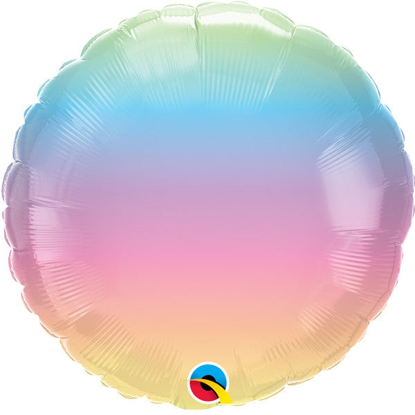 Ombre Pastel Round Balloon - 18" Foil