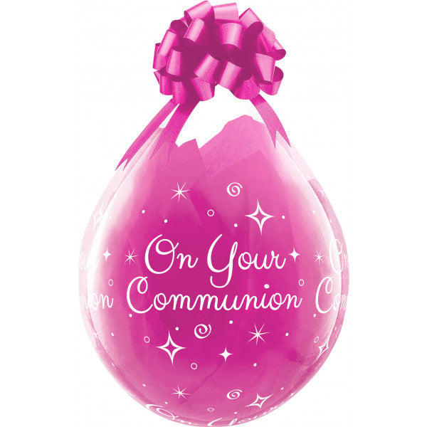 On Your Communion Diamond Clear Balloons – 18" Latex (25ct)