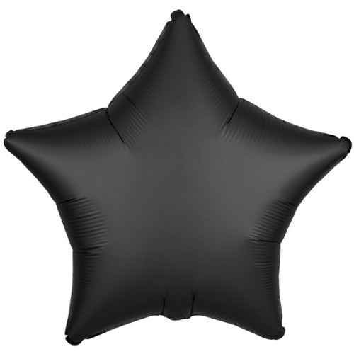Onyx Black Satin Luxe Star - 18" Foil