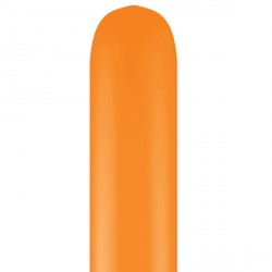 Standard Orange Modelling Balloons - 260Q Latex (100ct)