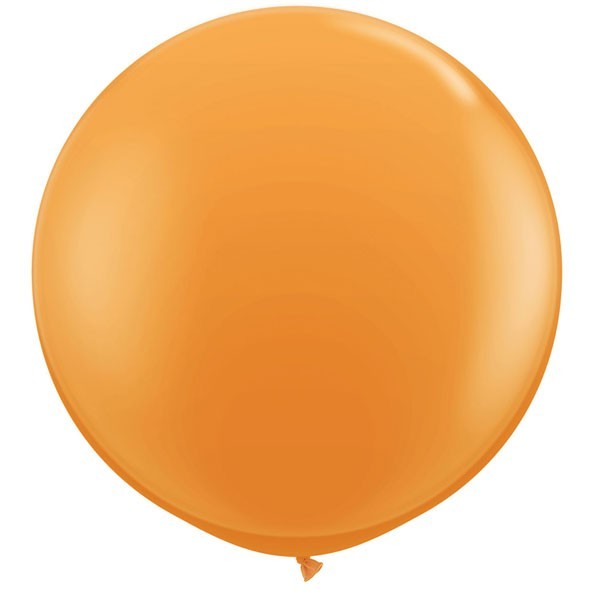 Orange Round Balloons - 36" Latex (2ct)