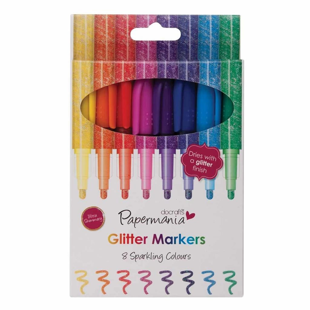 Papermania Glitter Markers (8pcs)