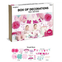 I'm No. 1 Pink Decoration Set - (42 piece set)