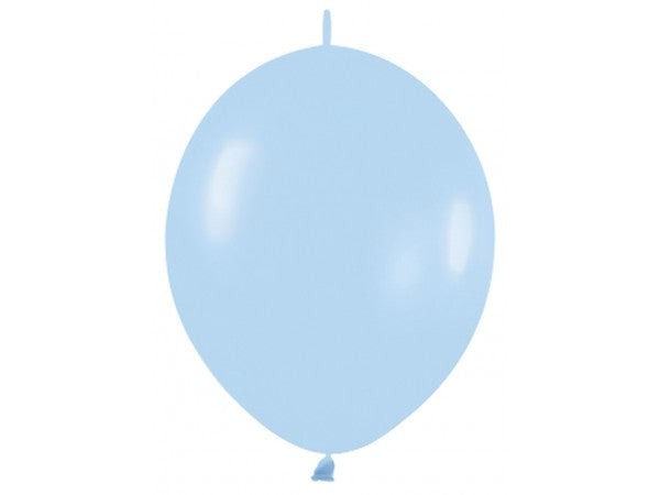 Pastel 140 Blue Link-o-Loon Balloons - 6" Latex (100ct)